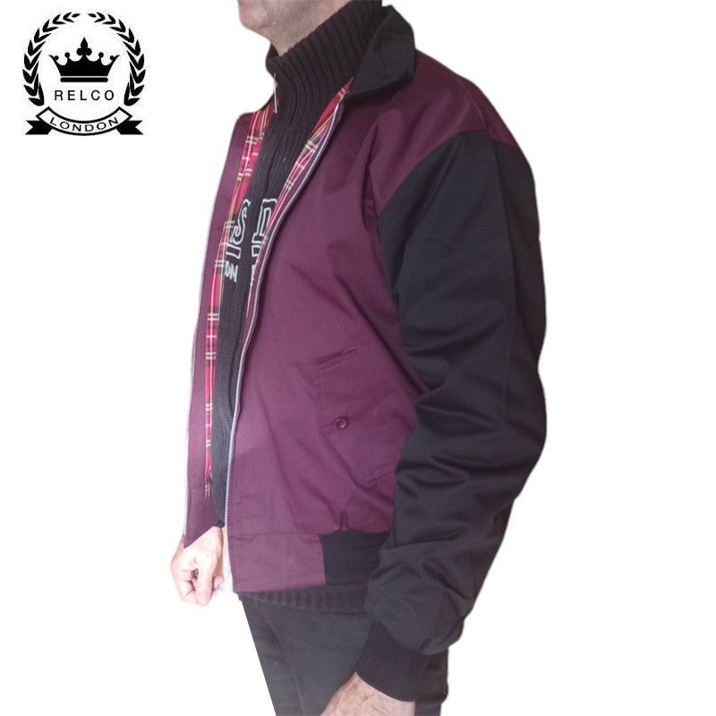Harrington RELCO Bicolor Negro / Granate