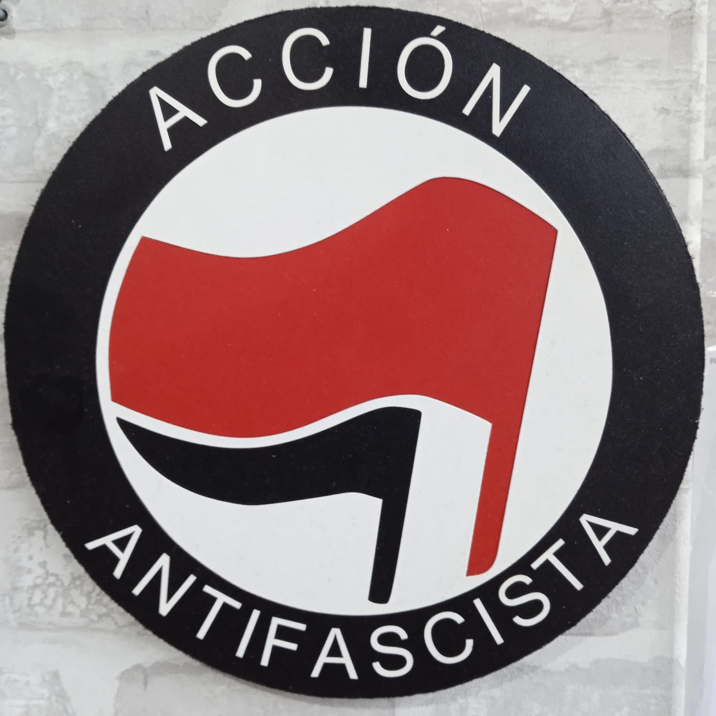 Cuadro de Madera Acción Antifascista