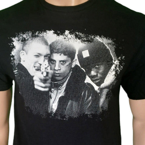 camiseta la haine negra