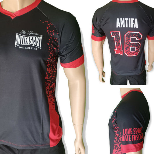 camiseta de deporte antifascist football club manga corta