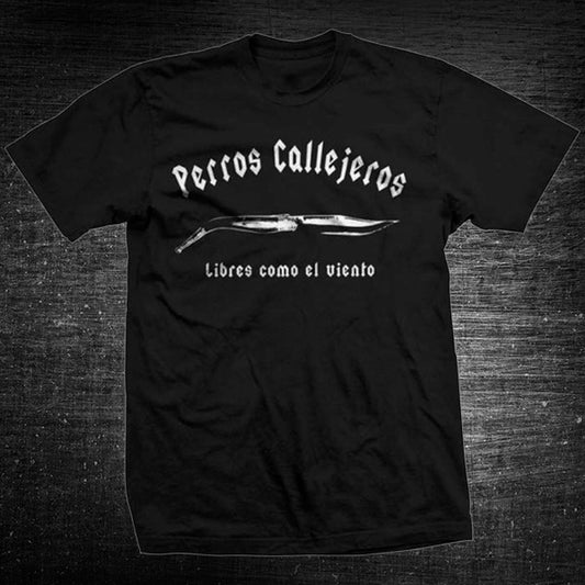 Perros Callejeros - Camiseta Clásica Negra