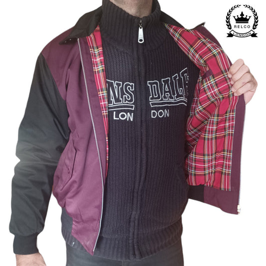 Harrington RELCO Bicolor Negro / Granate