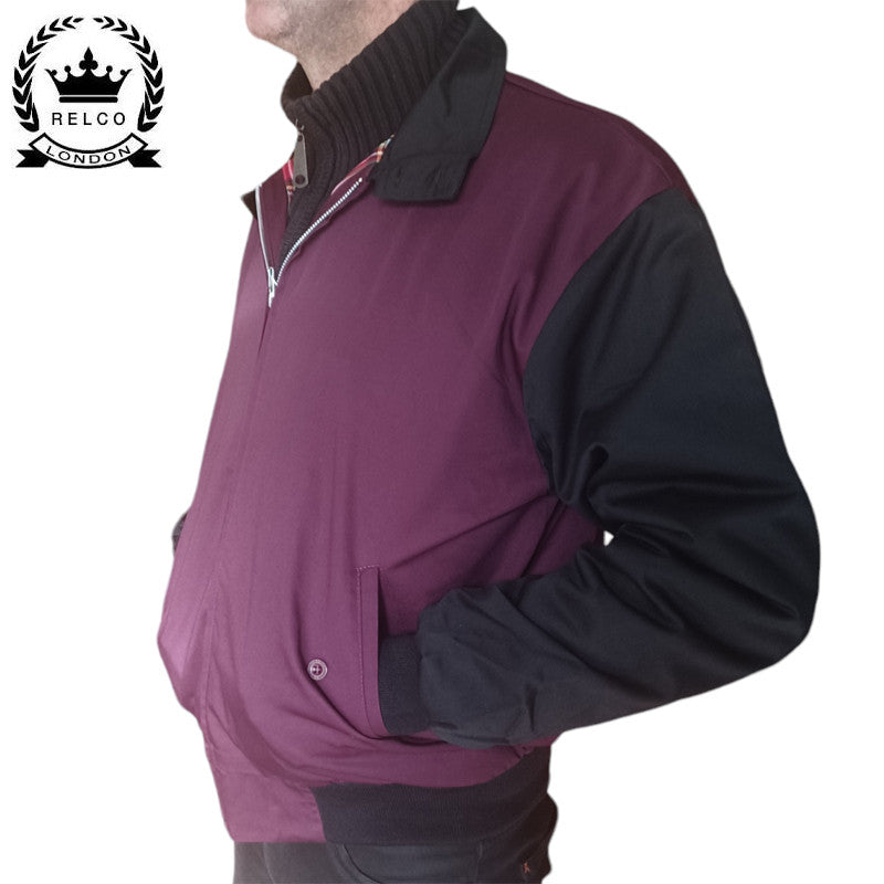 Harrington RELCO Bicolor Negro / Granate