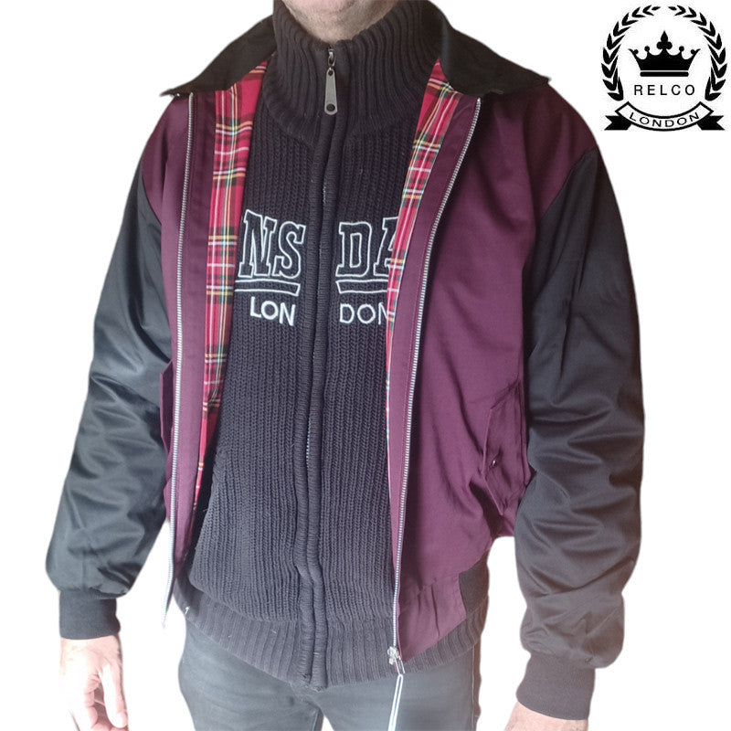Harrington RELCO Bicolor Negro / Granate